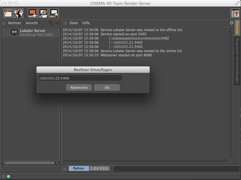 Neu in Release 16 - Team Render Server