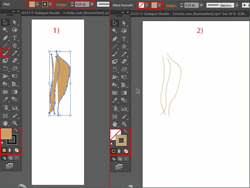 Haare in Illustrator malen Haare in Illustrator malen