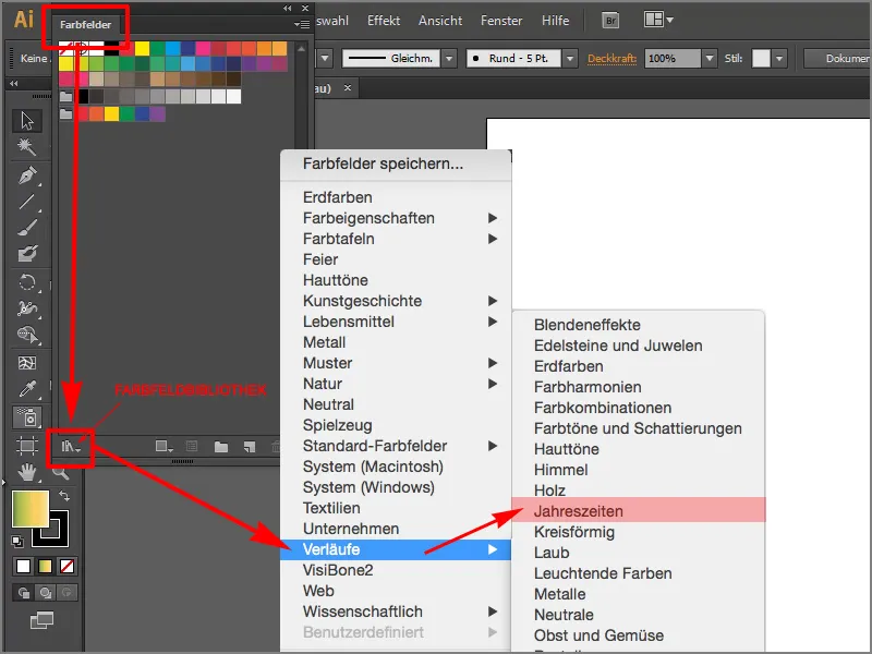 Tipps &amp; Tricks zu Adobe InDesign: Schnell an neue Verläufe kommen