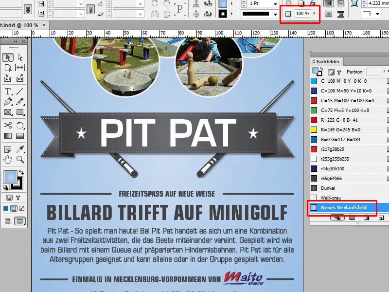 Tipps &amp; Tricks zu Adobe InDesign: Schnell an neue Verläufe kommen