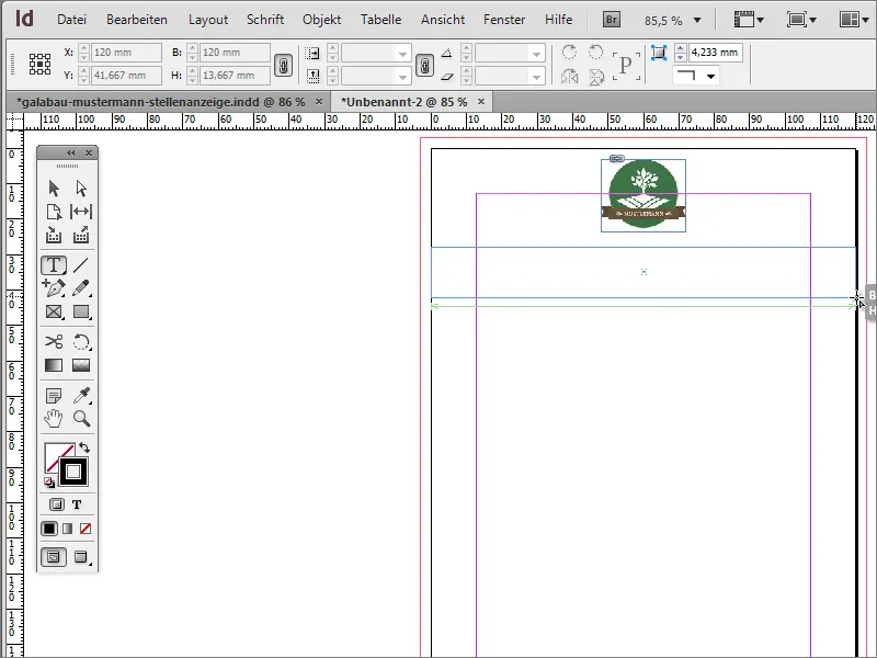 Stellenanzeige in Adobe InDesign gestalten