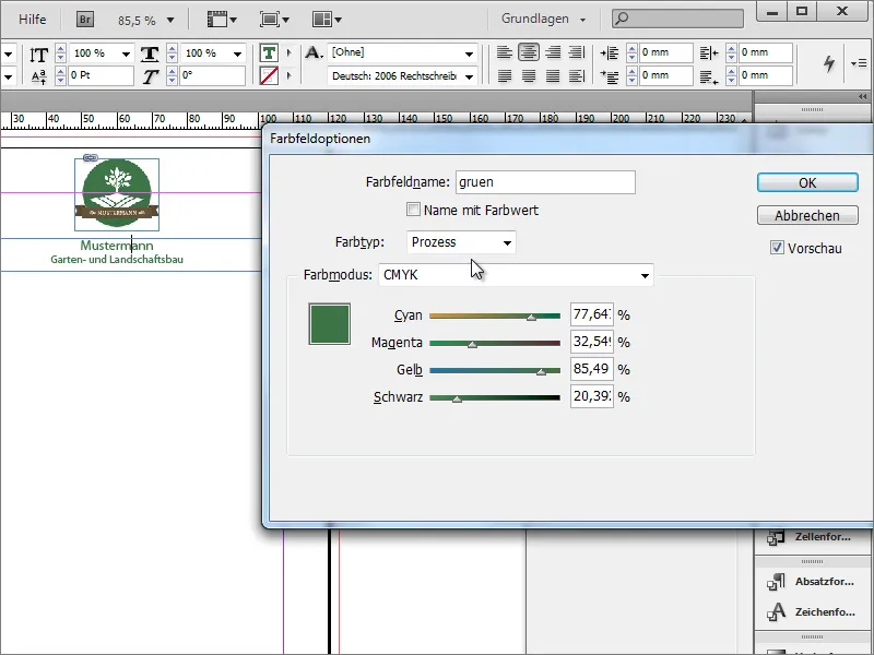 Stellenanzeige in Adobe InDesign gestalten