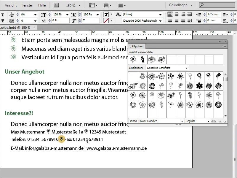 Stellenanzeige in Adobe InDesign gestalten
