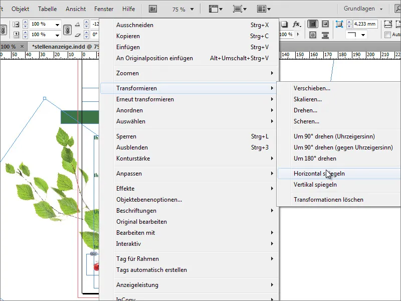 Stellenanzeige in Adobe InDesign gestalten