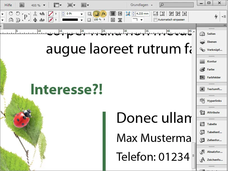 Stellenanzeige in Adobe InDesign gestalten