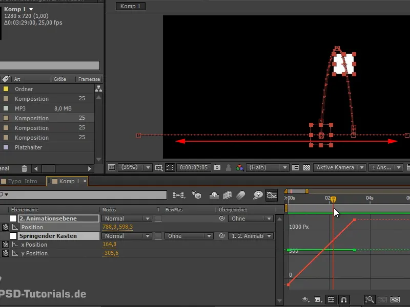 Animation leicht gemacht: Kippender Ball - Überlagerung von Animationen