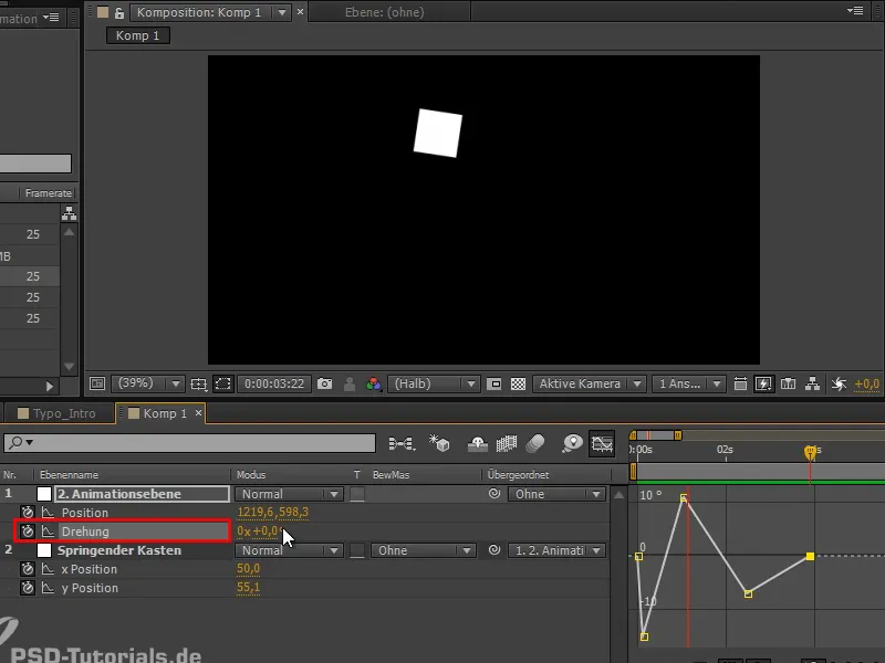 Animation leicht gemacht: Kippender Ball - Überlagerung von Animationen