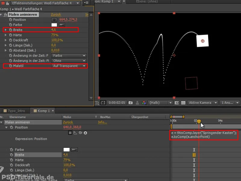 Animation leicht gemacht: Kippender Ball - Überlagerung von Animationen
