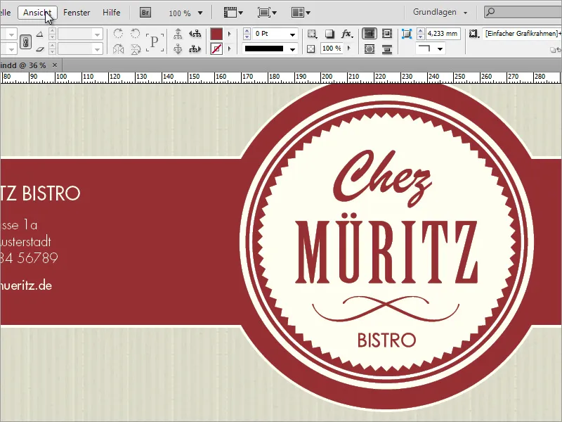 Professionelle Speisekarte in Adobe InDesign gestalten - Teil 1 Professionelle Speisekarte in Adobe InDesign gestalten - Teil 1