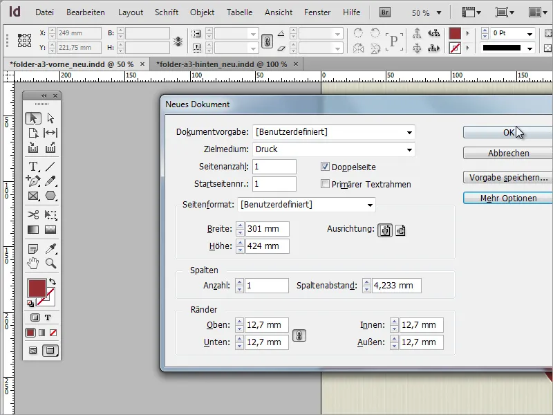 Professionelle Speisekarte in Adobe InDesign gestalten - Teil 1
