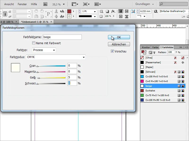 Professionelle Speisekarte in Adobe InDesign gestalten - Teil 1