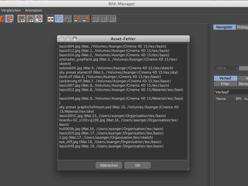 Neu in Release 15 - Textur-Manager