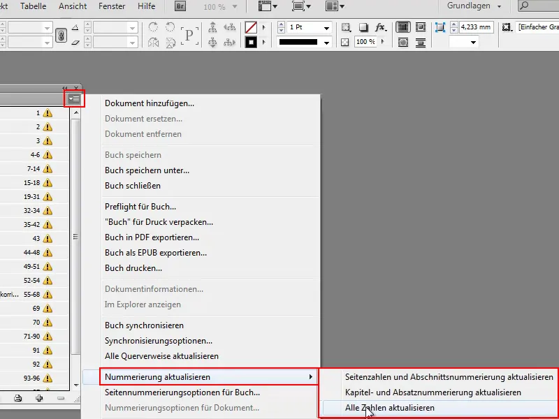 Tipps &amp; Tricks zu Adobe InDesign: Verloren gegangene Buchdateien schnell wiederfinden
