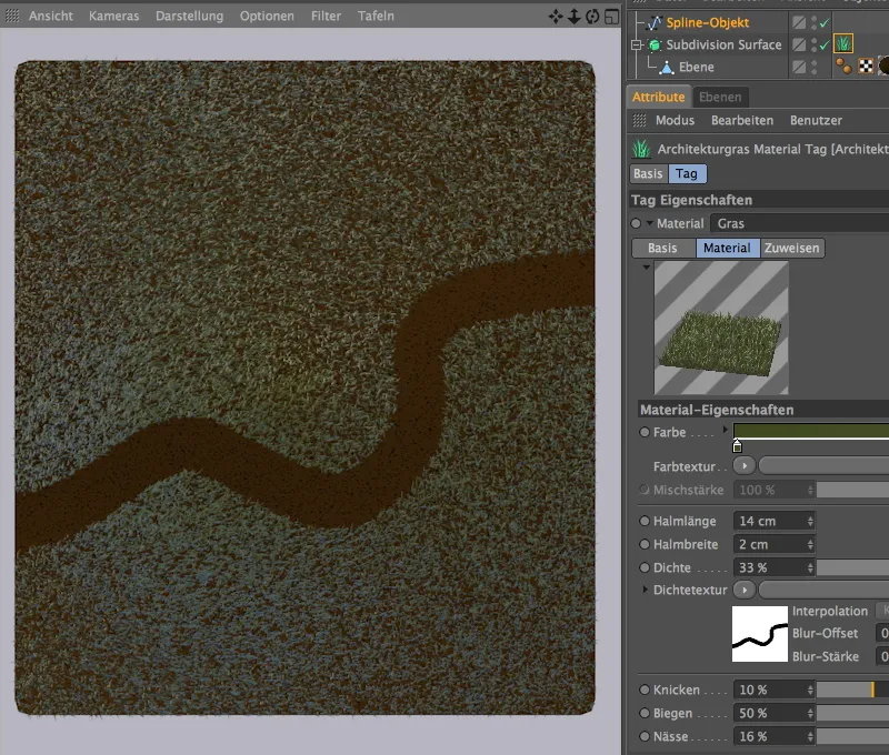 Neu in Release 15 - Grasflächen mit Architekturgras