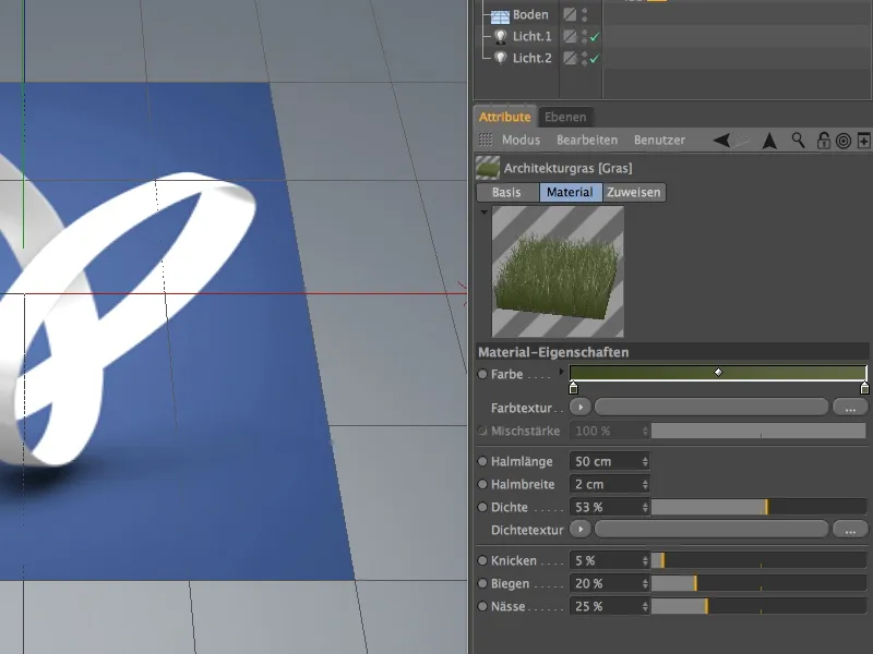 Neu in Release 15 - Grasflächen mit Architekturgras
