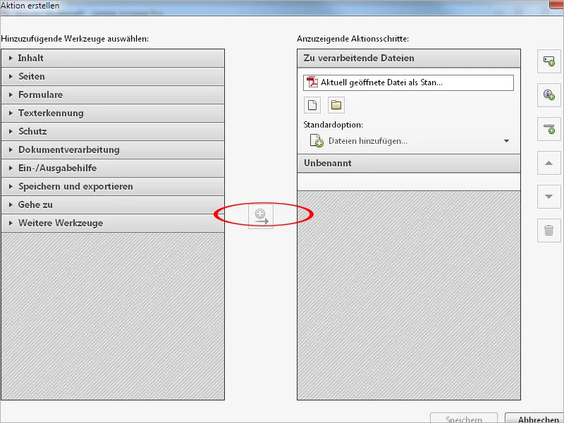 Aktionen definieren, exportieren und importieren in Acrobat Aktionen definieren, exportieren und importieren in Acrobat