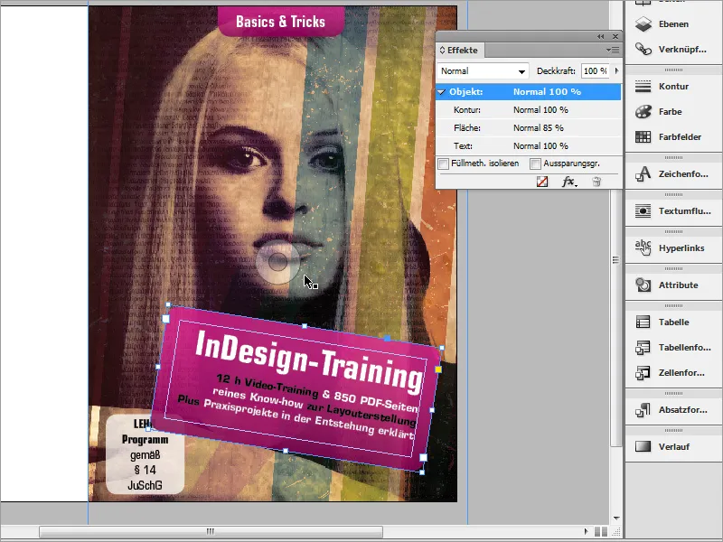 DVD-Cover und DVD-Label gestalten - Teil 2: Fertigstellung des Covers