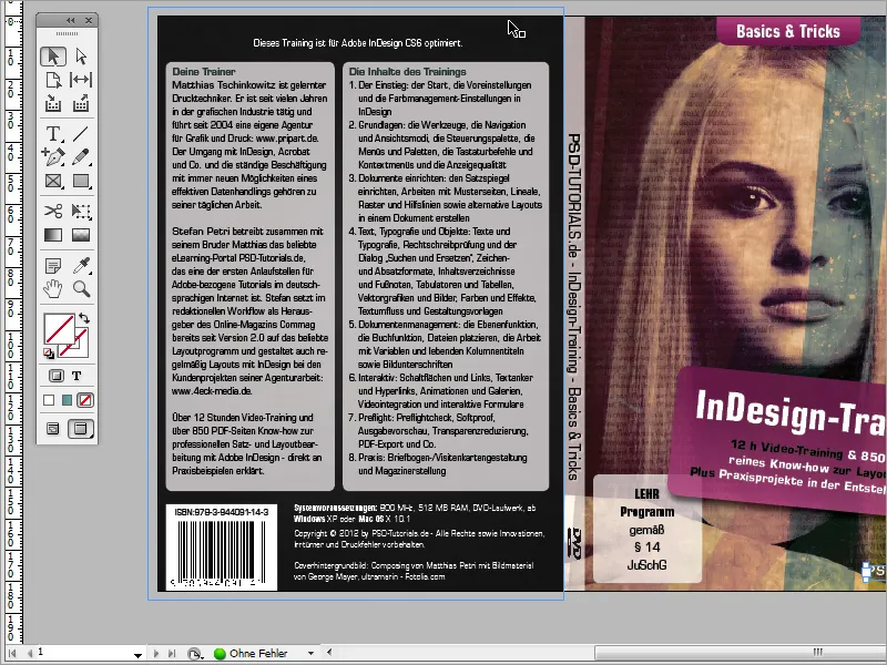 DVD-Cover und DVD-Label gestalten - Teil 2: Fertigstellung des Covers