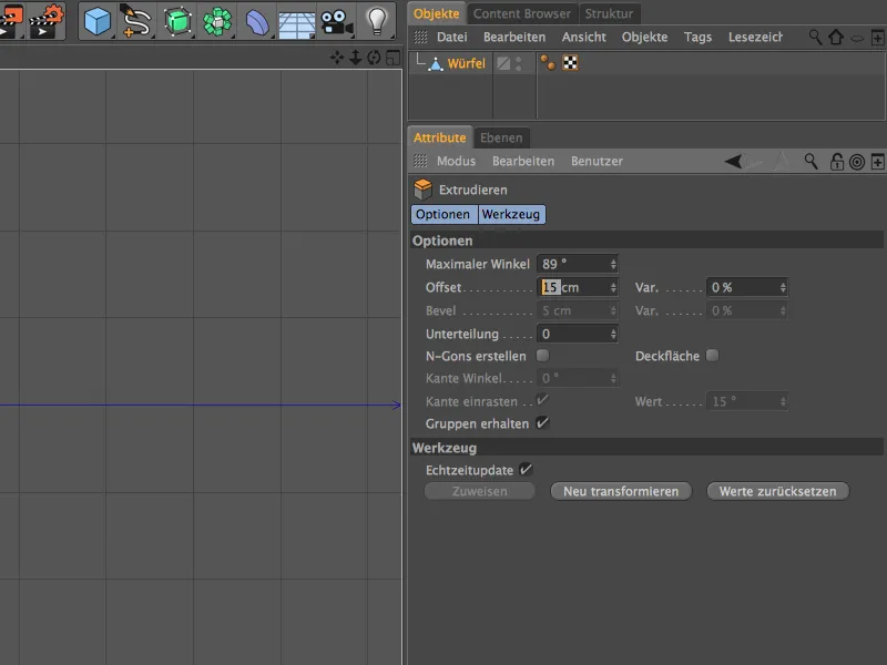 Neu in Release 15 - Modelling mit dem neuen Bevel-Werkzeug