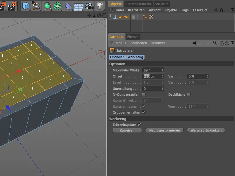 Neu in Release 15 - Modelling mit dem neuen Bevel-Werkzeug