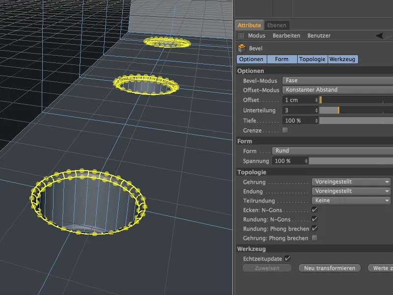 Neu in Release 15 - Modelling mit dem neuen Bevel-Werkzeug