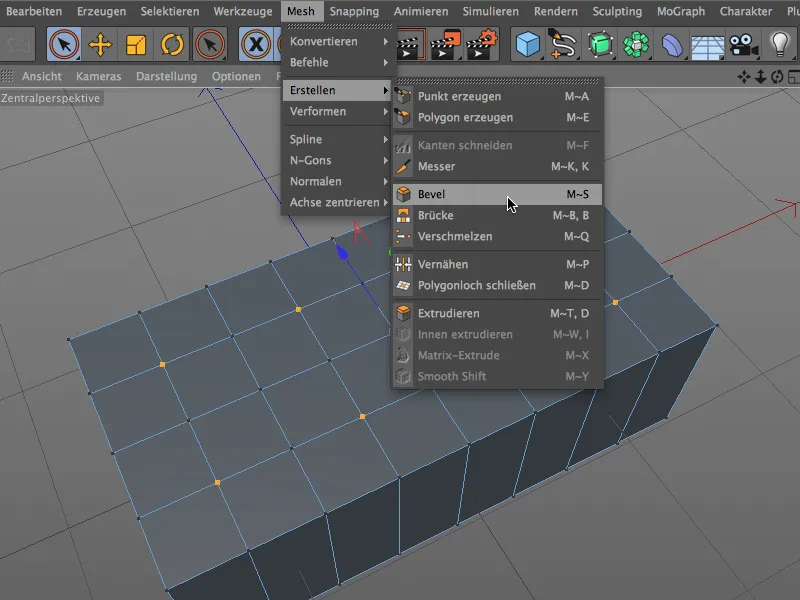 Neu in Release 15 - Modelling mit dem neuen Bevel-Werkzeug