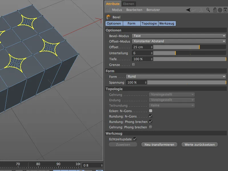 Neu in Release 15 - Modelling mit dem neuen Bevel-Werkzeug