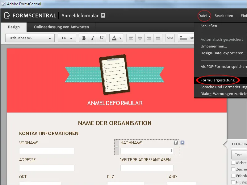 Formulare verteilen und Rückläufer verwalten mit Acrobat und FormsCentral