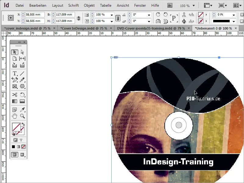 DVD-Cover und DVD-Label gestalten - Teil 4: Label erstellen in InDesign DVD-Cover und DVD-Label gestalten - Teil 4: Label erstellen in InDesign