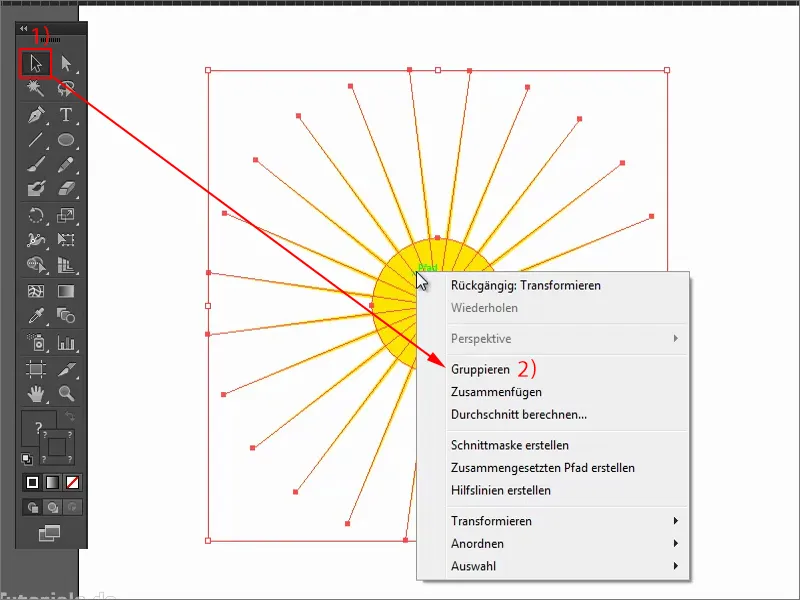 Tipps & Tricks zu Adobe Illustrator: Sonne erstellen