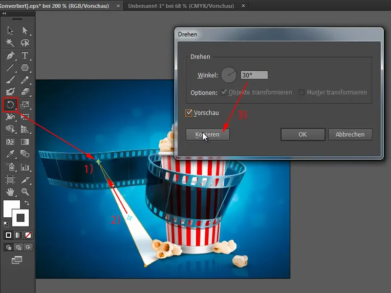 Tipps &amp; Tricks zu Adobe Illustrator: So drehst du richtig durch - Sonnenstrahleffekt