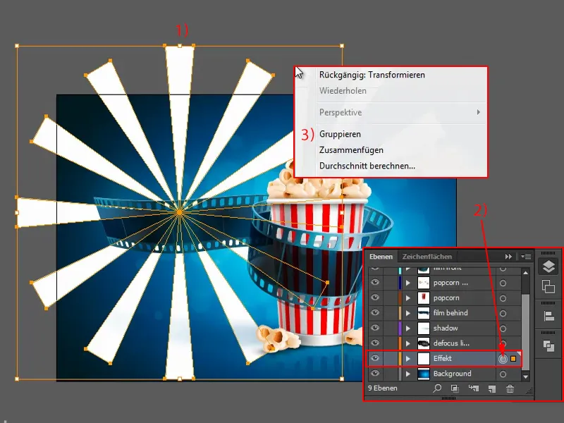 Tipps &amp; Tricks zu Adobe Illustrator: So drehst du richtig durch - Sonnenstrahleffekt