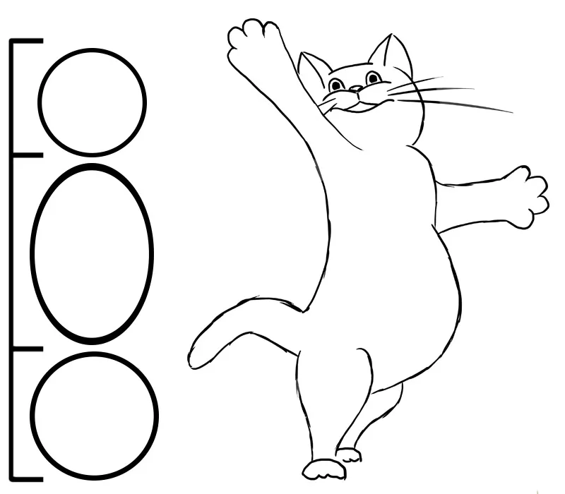 Illustration - Auf der Fischjagd! - Teil 1 - Skizze - Katze malen