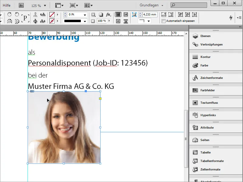 Professionelles Bewerbungsdesign gestalten: der minimalistische Stil