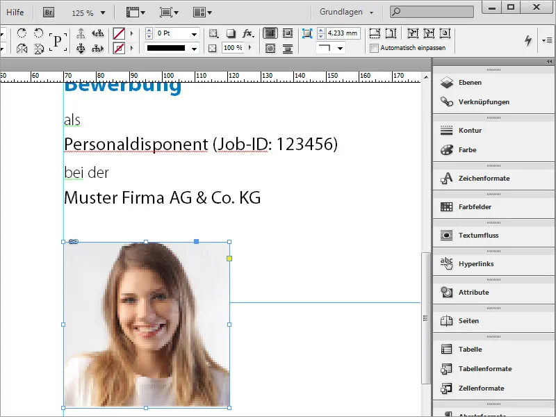 Professionelles Bewerbungsdesign gestalten: der minimalistische Stil