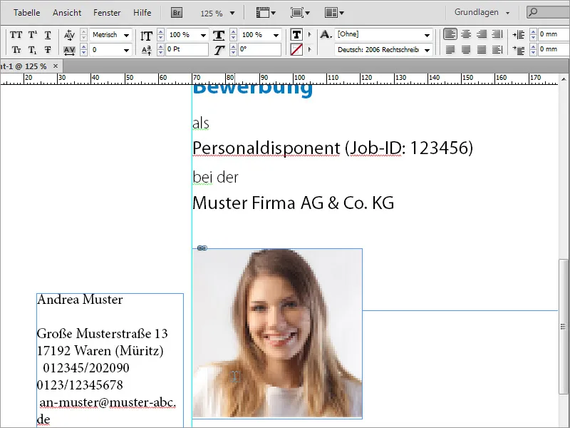 Professionelles Bewerbungsdesign gestalten: der minimalistische Stil