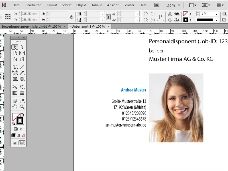 Professionelles Bewerbungsdesign gestalten: der minimalistische Stil
