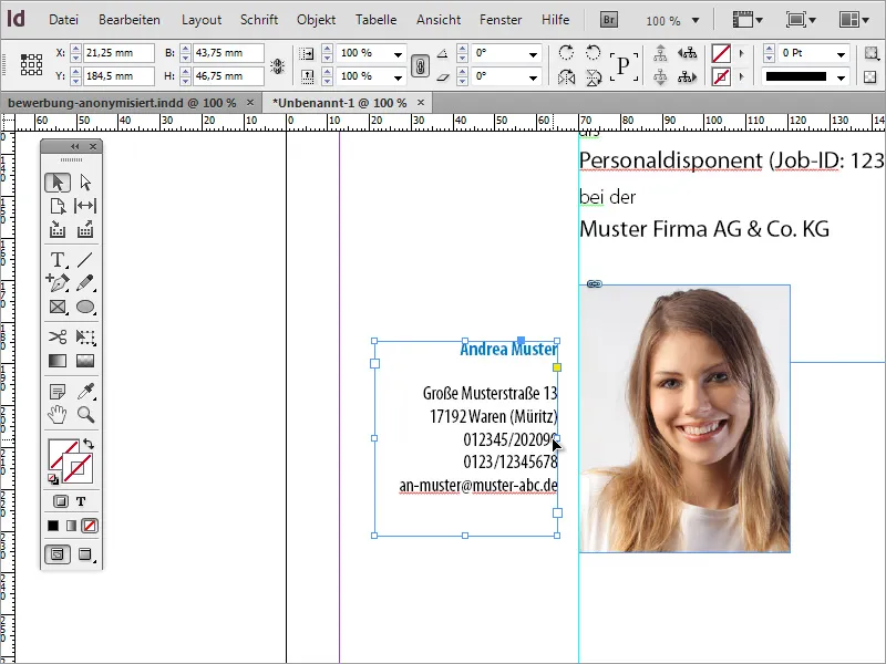 Professionelles Bewerbungsdesign gestalten: der minimalistische Stil