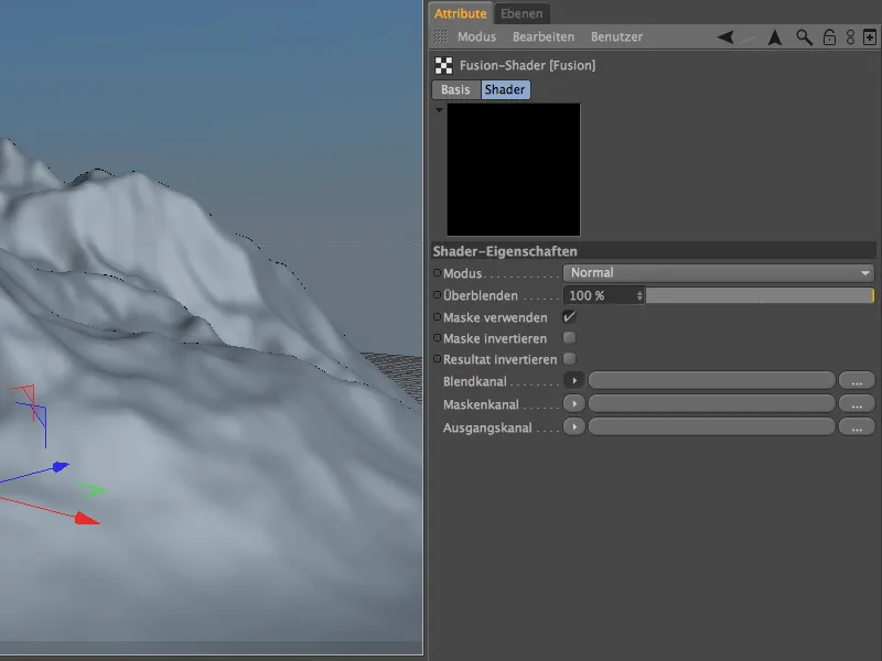 Neu in Release 13 - Schnee im Gebirge mit dem Geländemaske-Shader