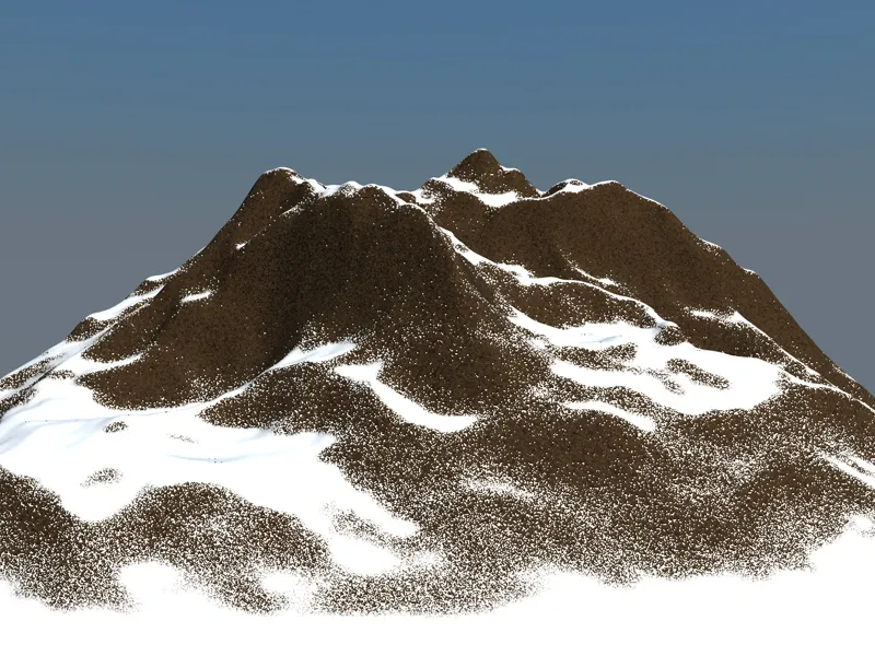 Neu in Release 13 - Schnee im Gebirge mit dem Geländemaske-Shader