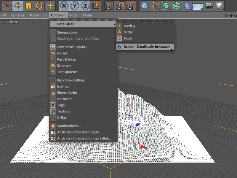 Neu in Release 13 - Schnee im Gebirge mit dem Geländemaske-Shader