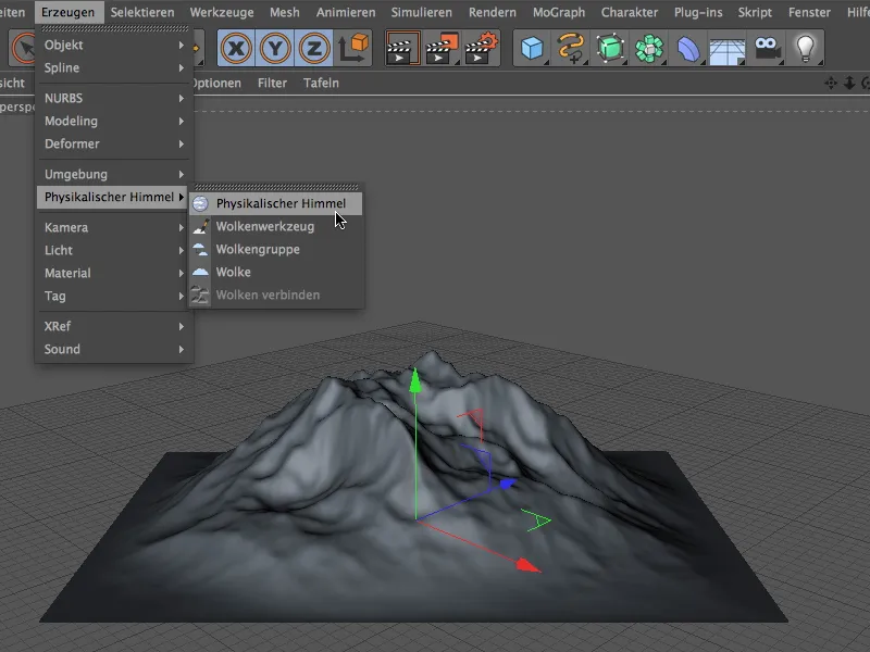 Neu in Release 13 - Schnee im Gebirge mit dem Geländemaske-Shader