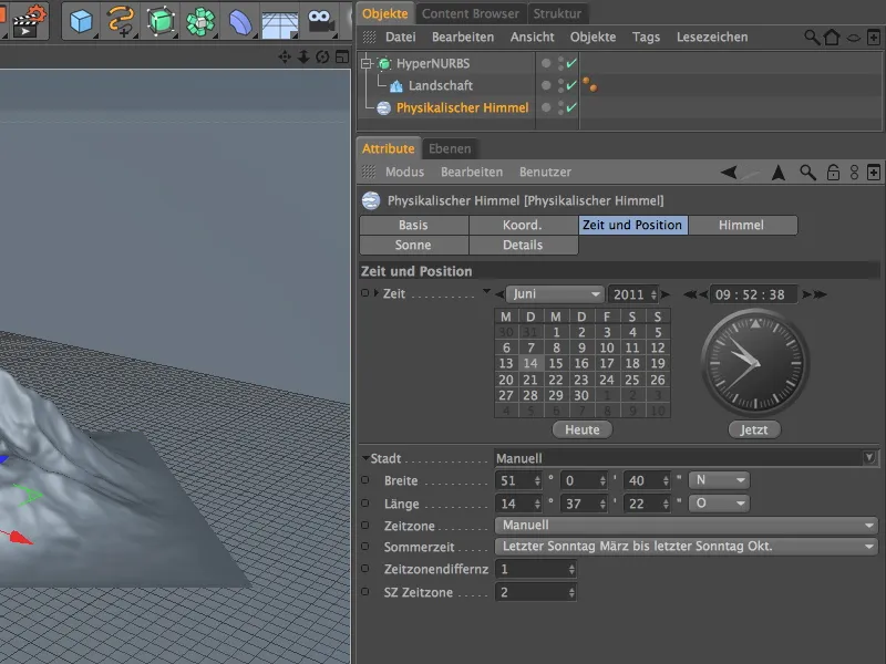 Neu in Release 13 - Schnee im Gebirge mit dem Geländemaske-Shader
