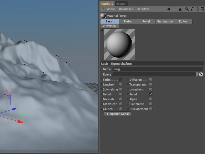 Neu in Release 13 - Schnee im Gebirge mit dem Geländemaske-Shader