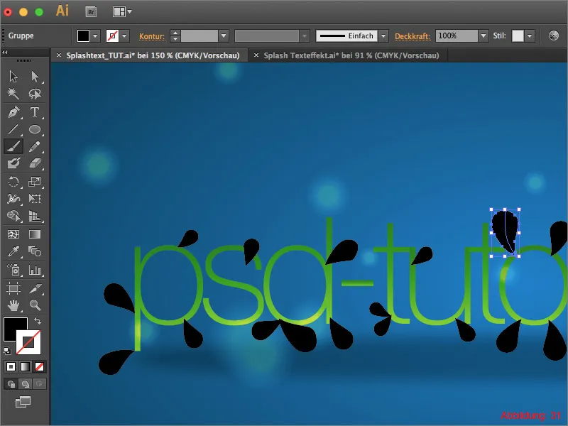 Splash-Text - Adobe Illustrator