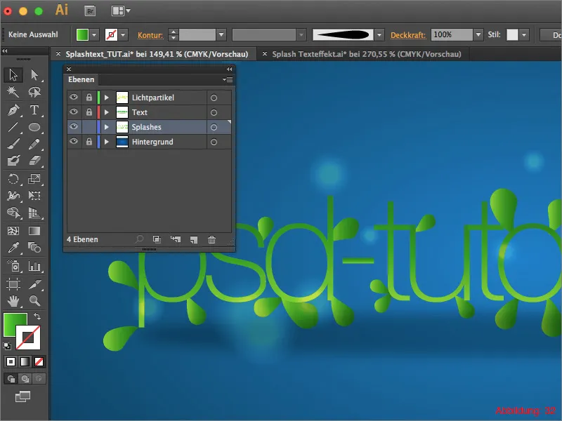 Splash-Text - Adobe Illustrator