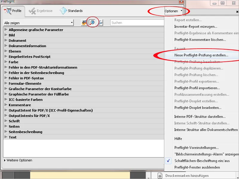 Benutzerdefinierte Prüf- und Korrekturregeln in Acrobat definieren