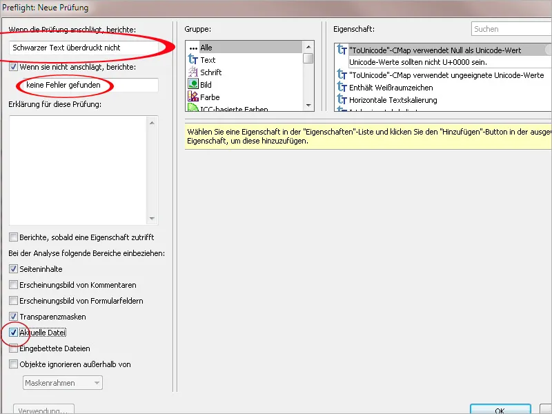 Benutzerdefinierte Prüf- und Korrekturregeln in Acrobat definieren Benutzerdefinierte Prüf- und Korrekturregeln in Acrobat definieren