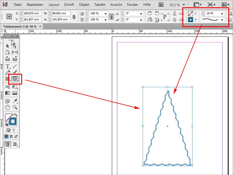 Tipps &amp; Tricks zu Adobe InDesign: Konturstärke auch bei Wellenform beibehalten