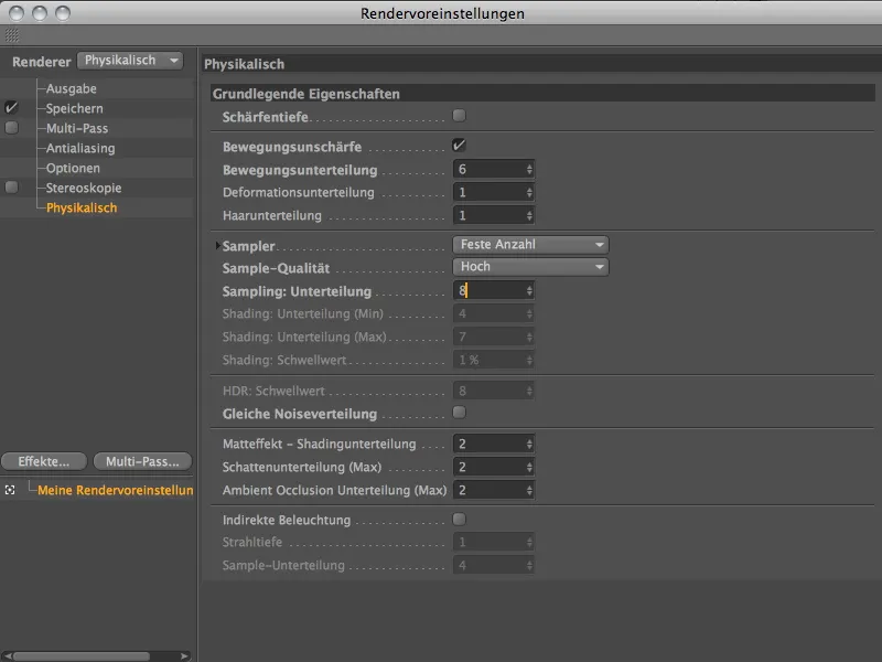 Neu in Release 13 - Bewegungsunschärfe mit dem physikalischen Renderer